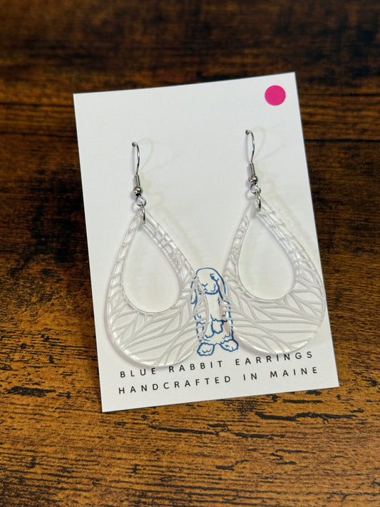 Acrylic Leaf Earrings