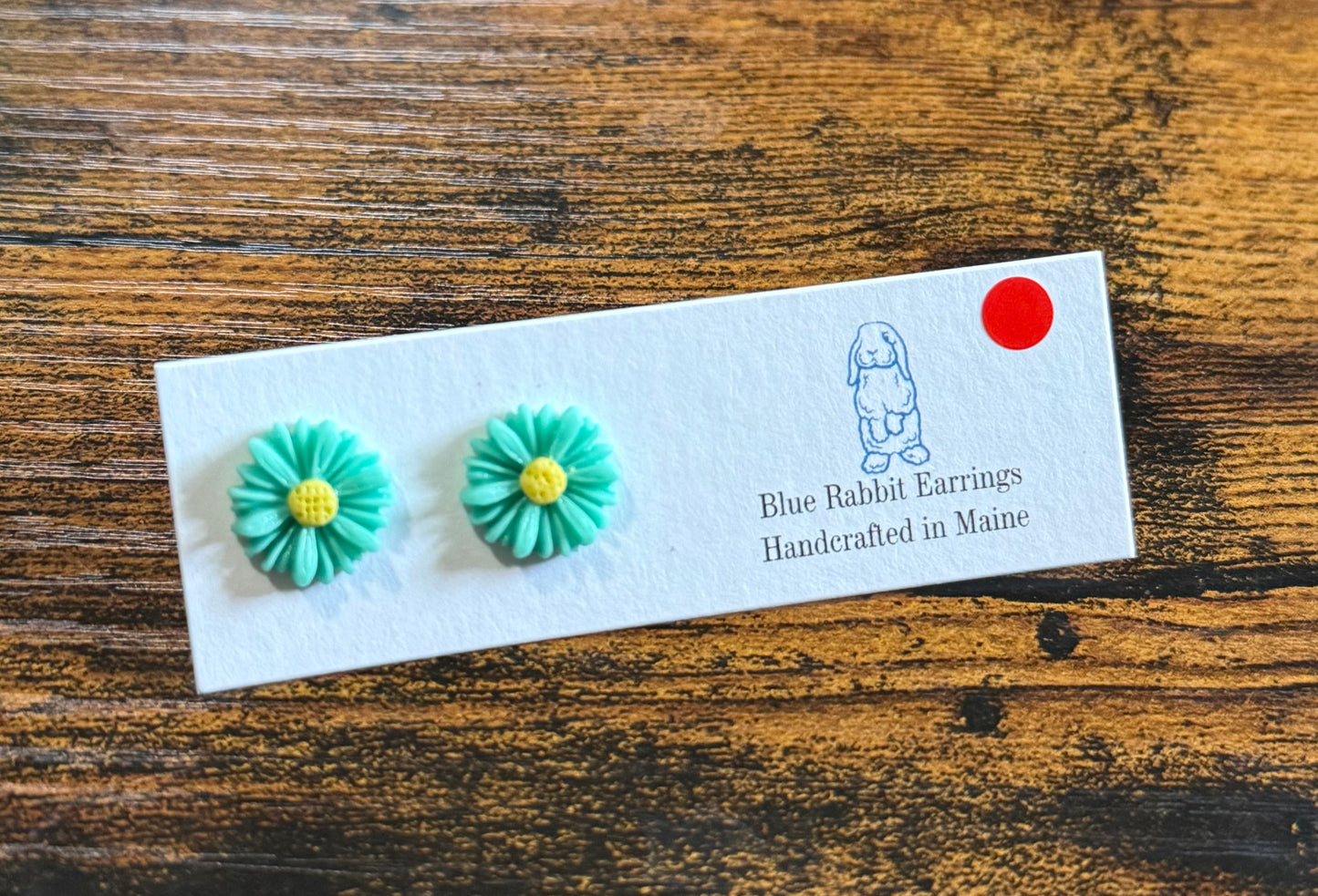 Turquoise Flower Studs