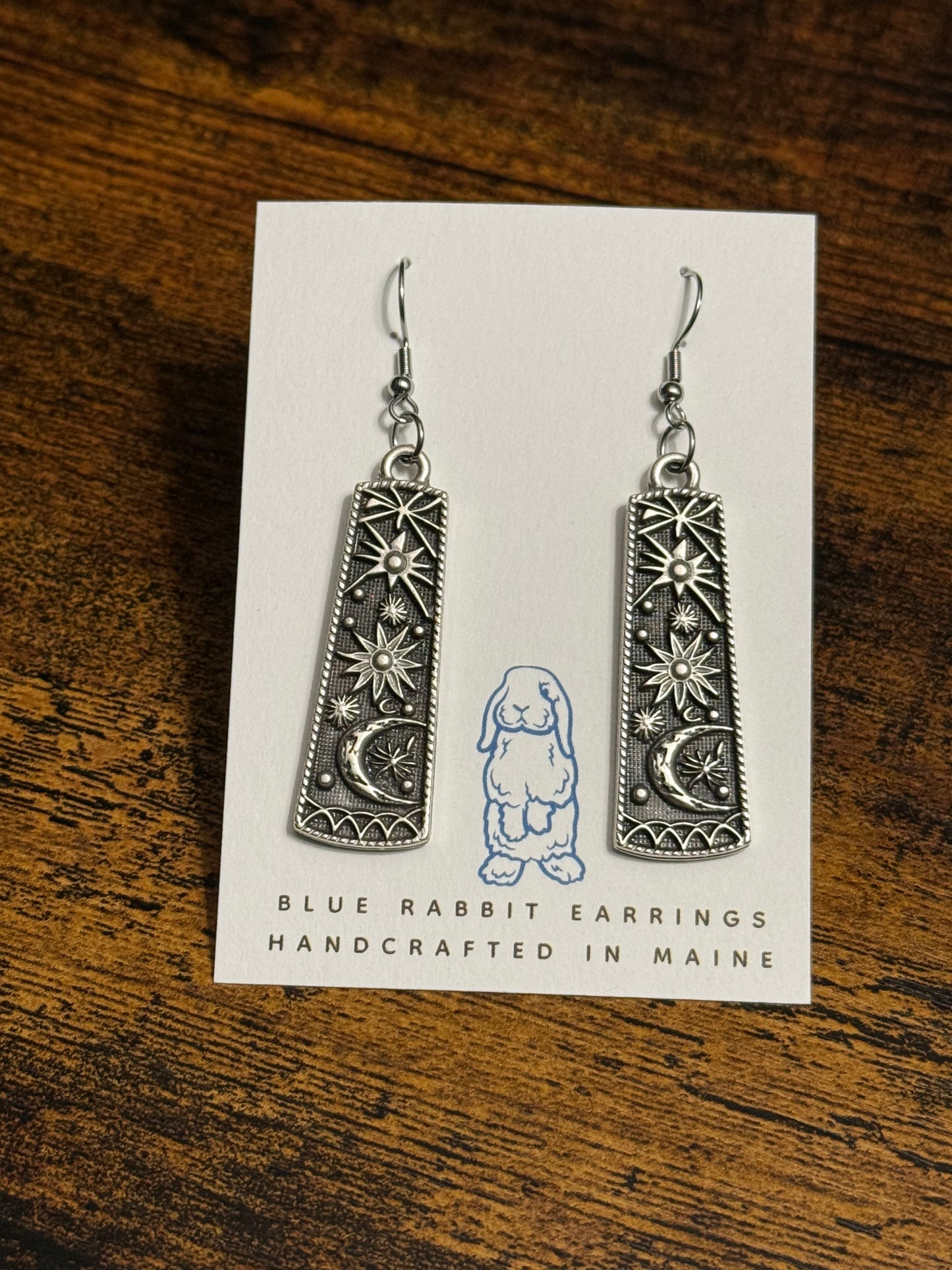 Antique Silver Celestial Earrings