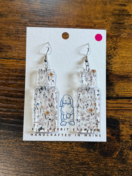 Acrylic Goose Earrings