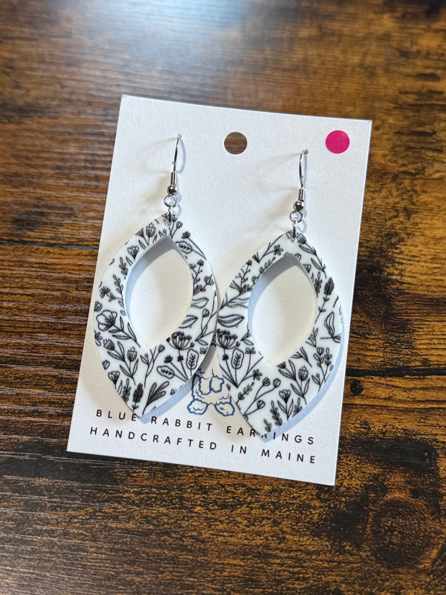 Acrylic Floral Petal Earrings
