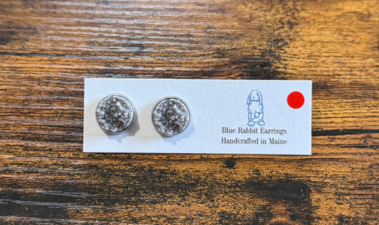 Gray Druzy Studs 12mm