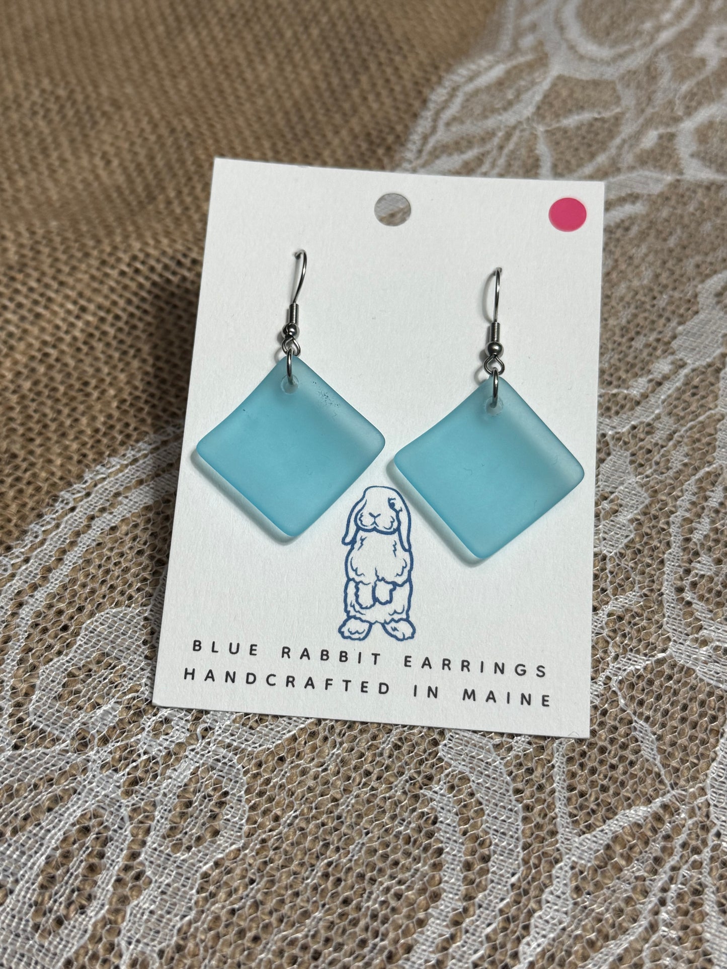 Sea Glass Turquoise Earrings