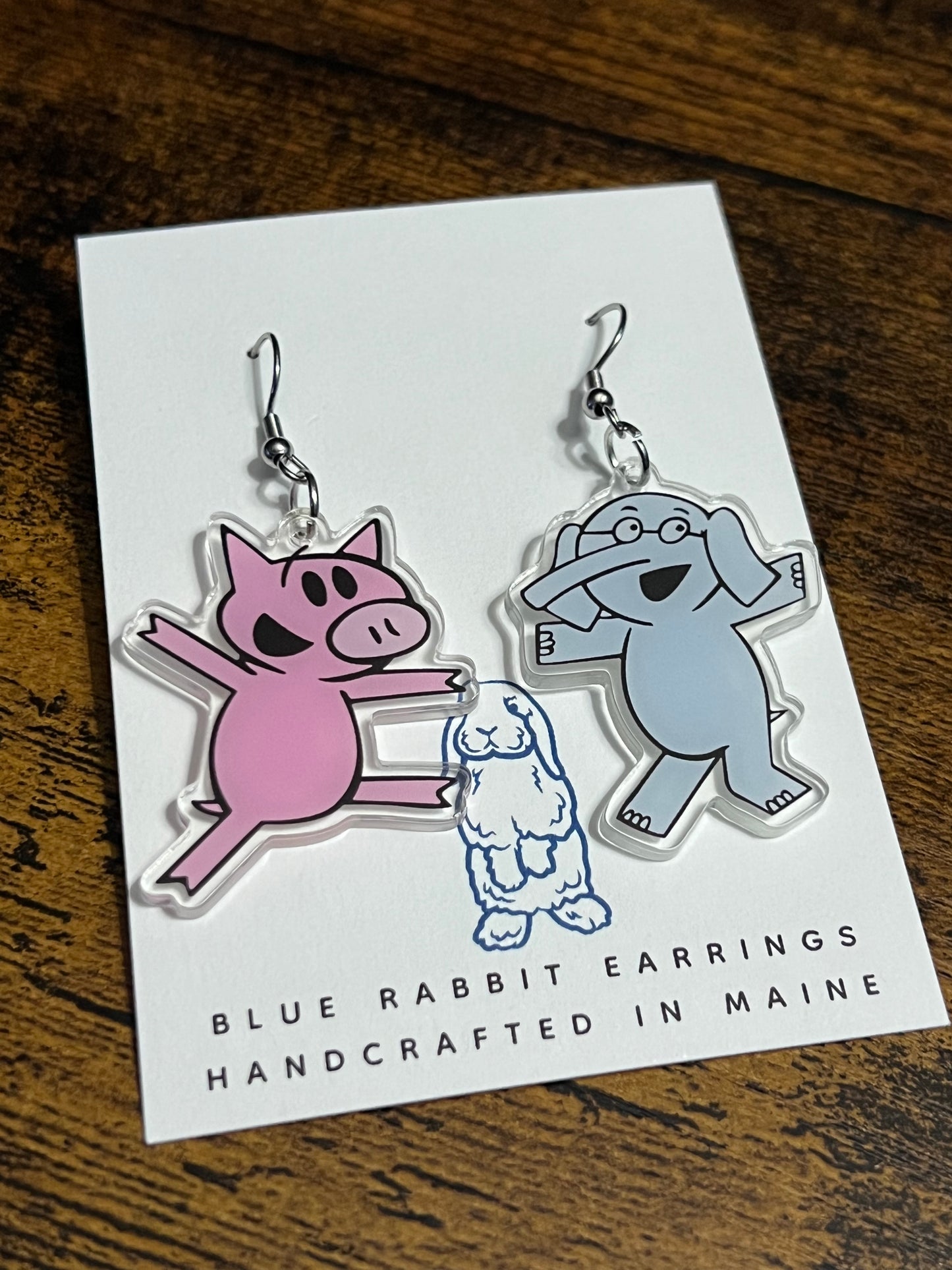 Pig & Elephant Earrings