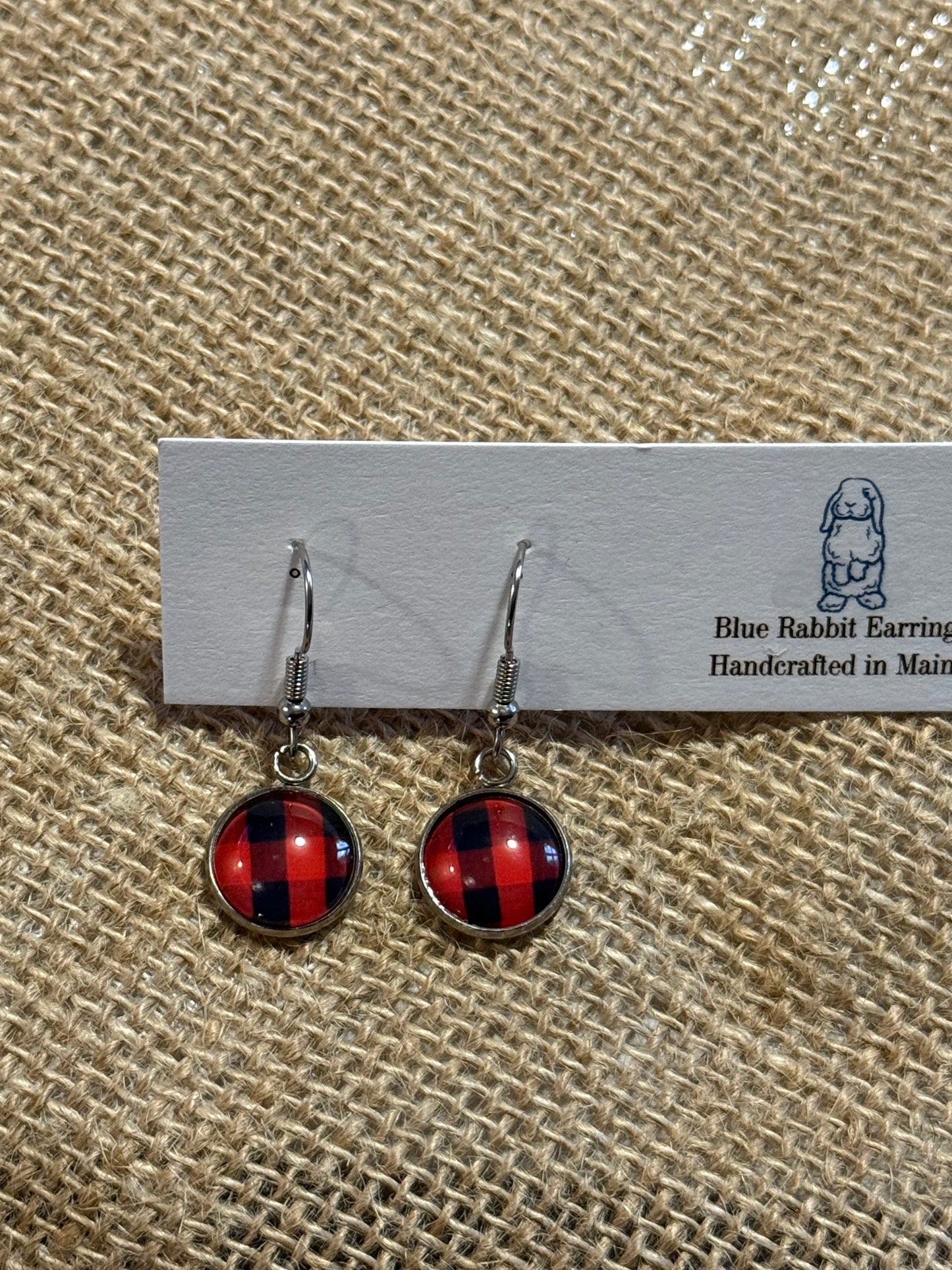 Buffalo Plaid Dangles 12mm