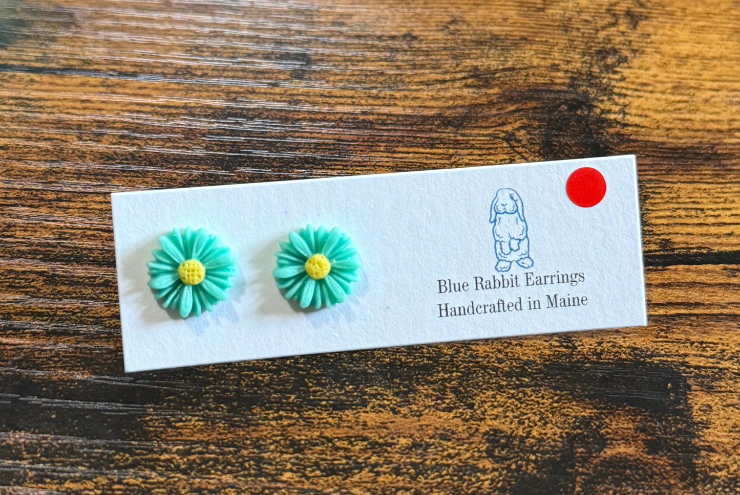 Turquoise Flower Studs
