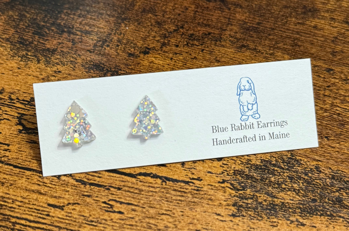 Acrylic Christmas Tree Studs