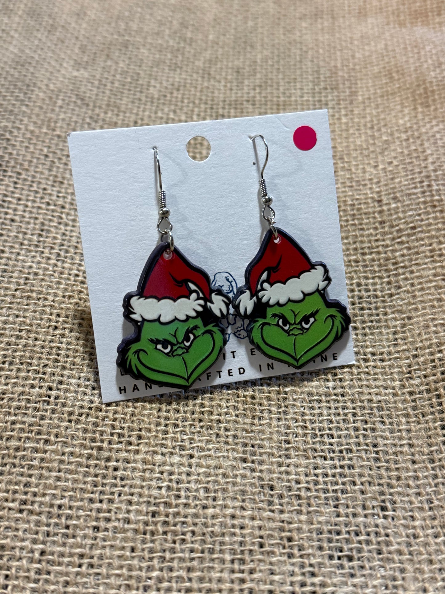 Acrylic Grinch Earrings