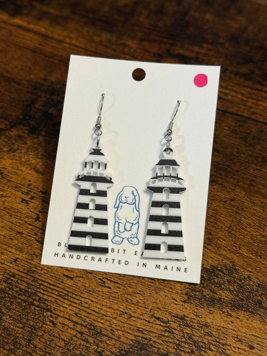 Acrylic Lighthouse Earrings