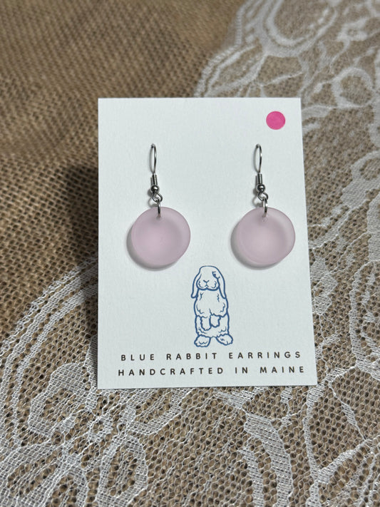 Sea Glass Pink Earrings