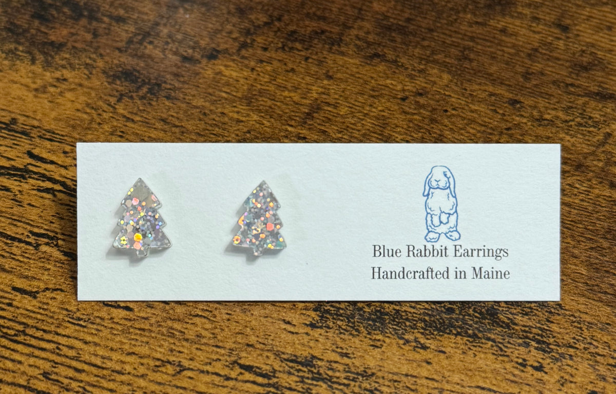 Acrylic Christmas Tree Studs