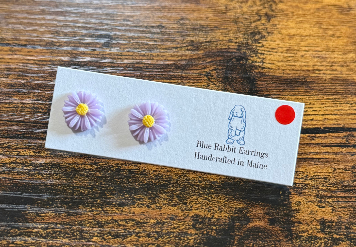 Lavender Flower Studs