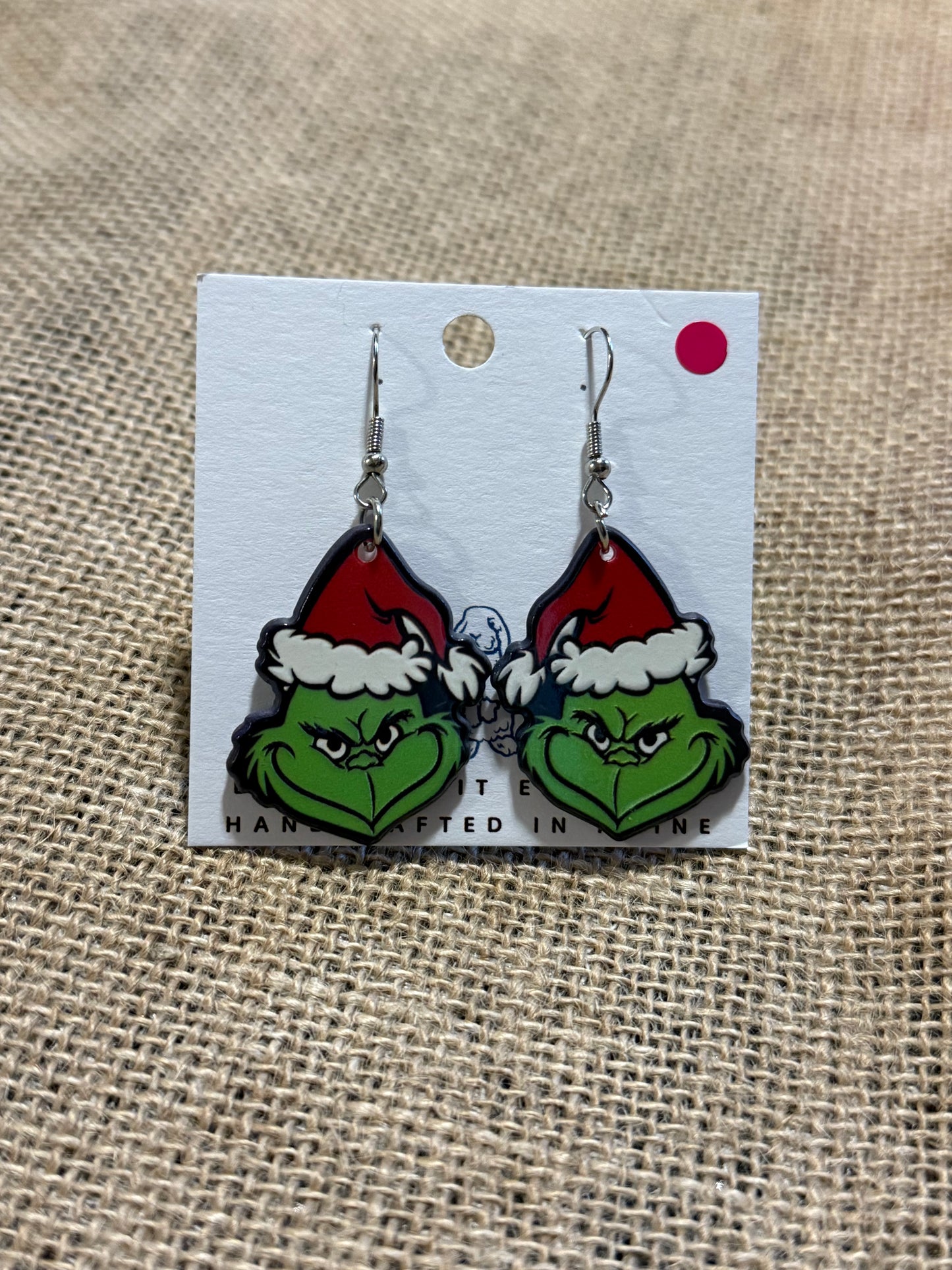 Acrylic Grinch Earrings