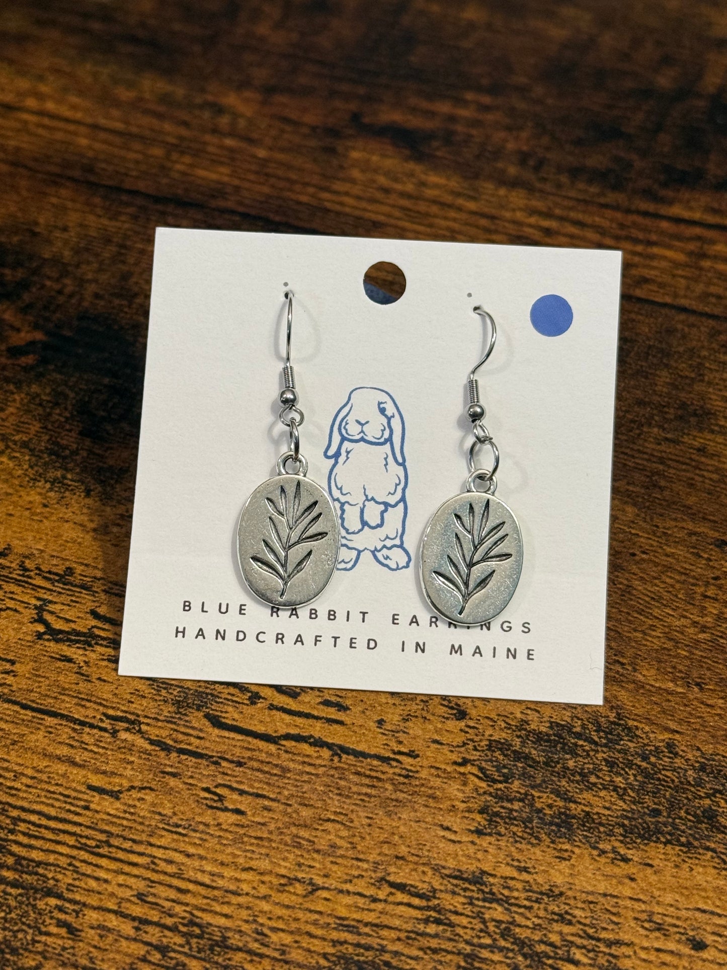 Antique Silver Foliage Earrings