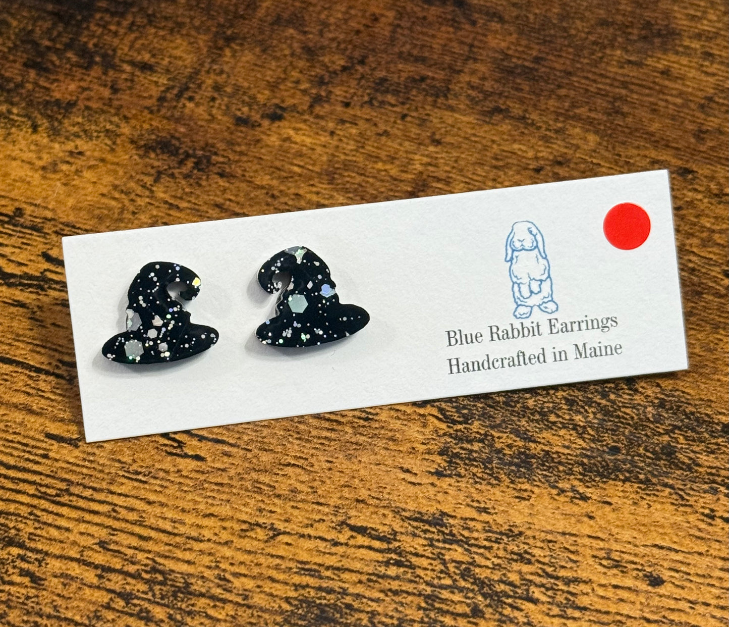 Acrylic Witches Hat Studs