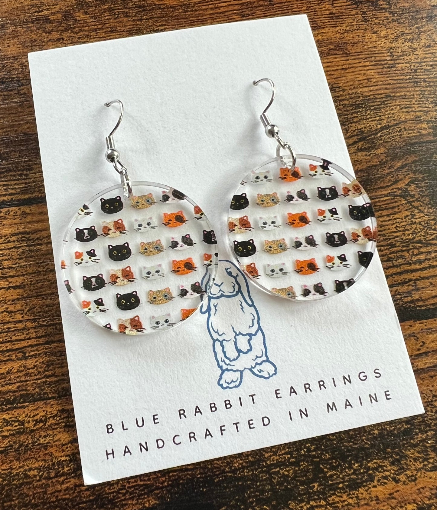 Acrylic Cat Earrings