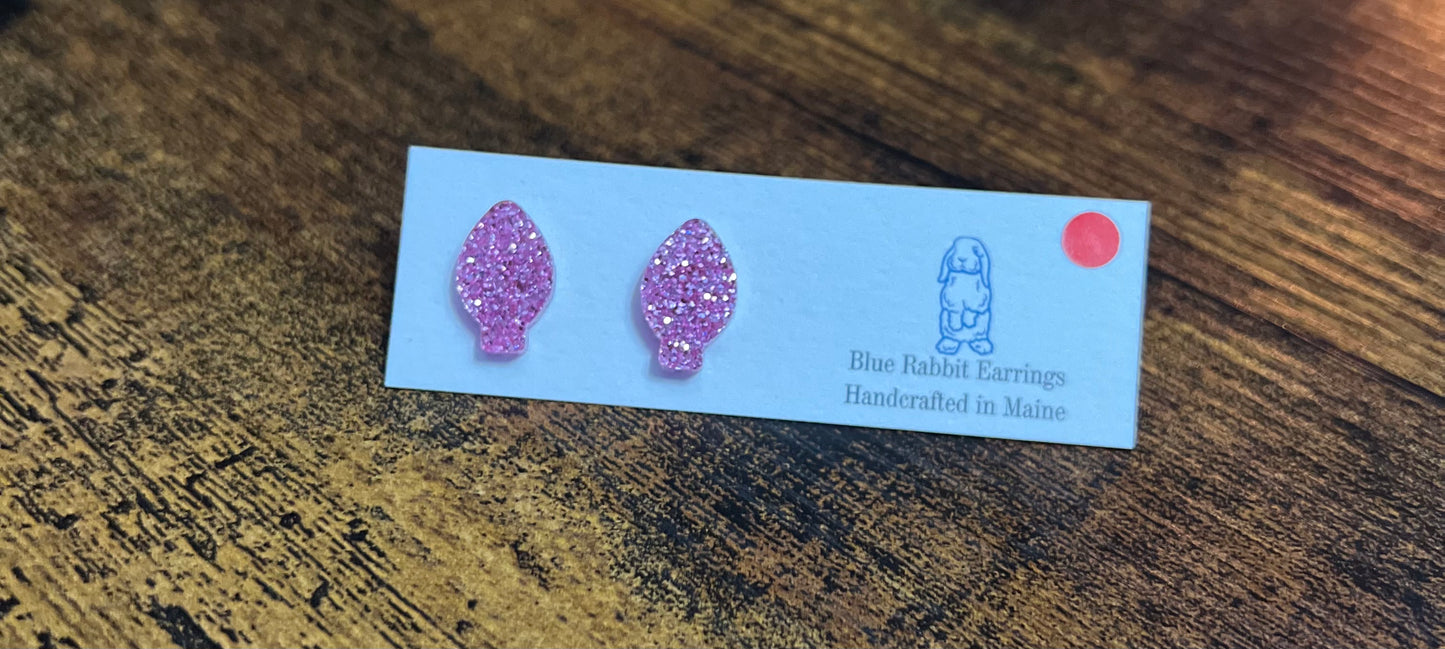 Acrylic Pink Bulb Studs