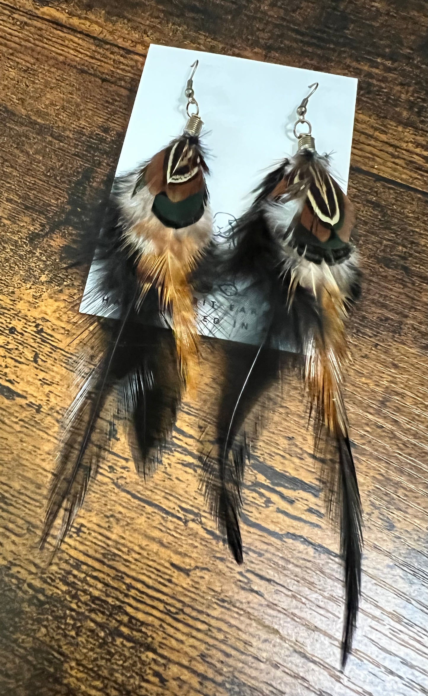 Mixed Feather Earrings