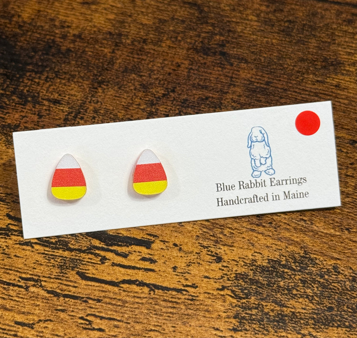 Acrylic Candy Corn Studs