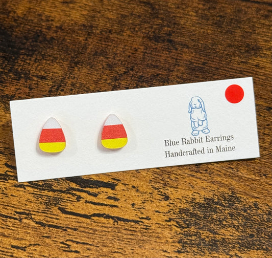 Acrylic Candy Corn Studs