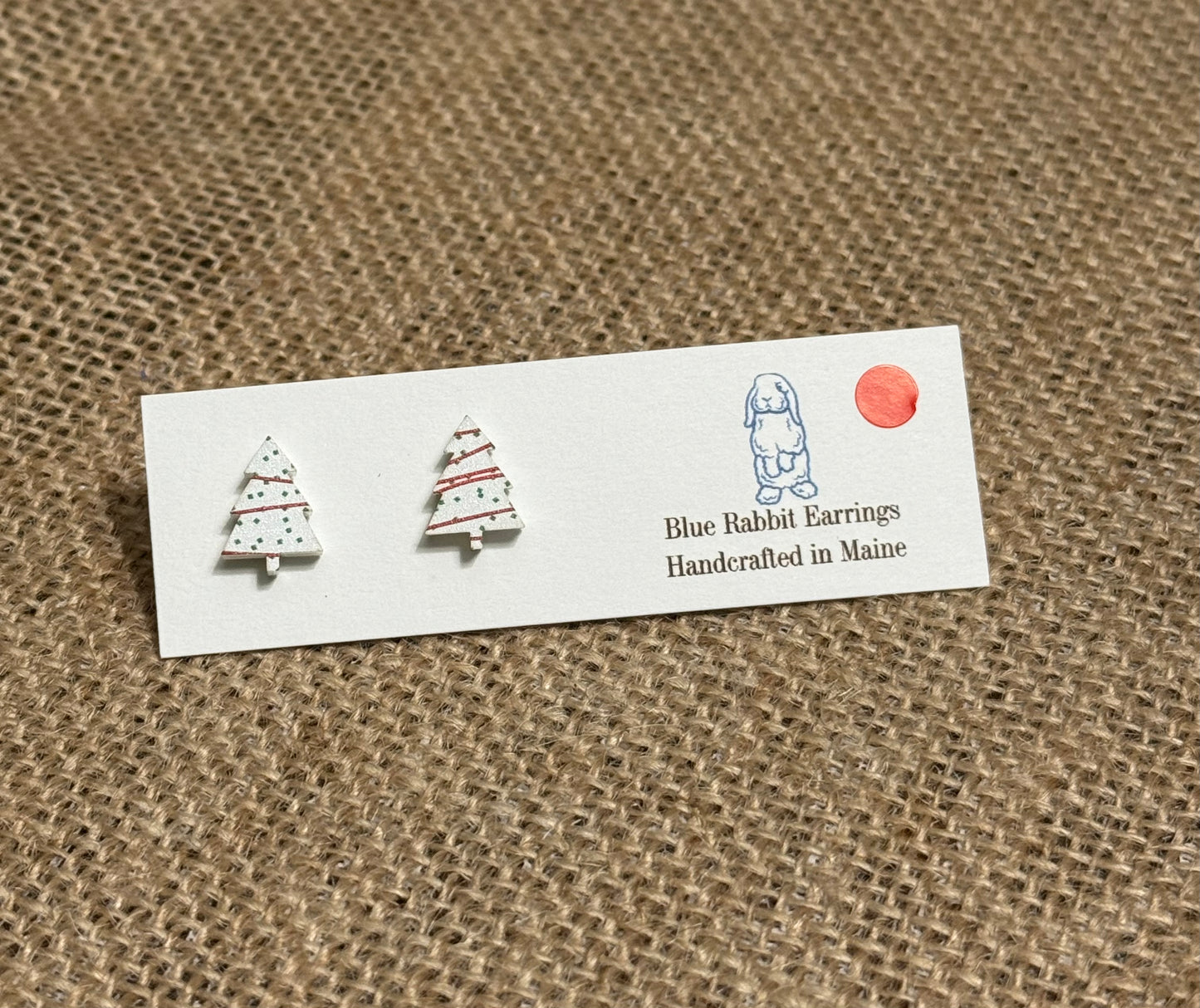 Acrylic Snack Cake Tree Studs