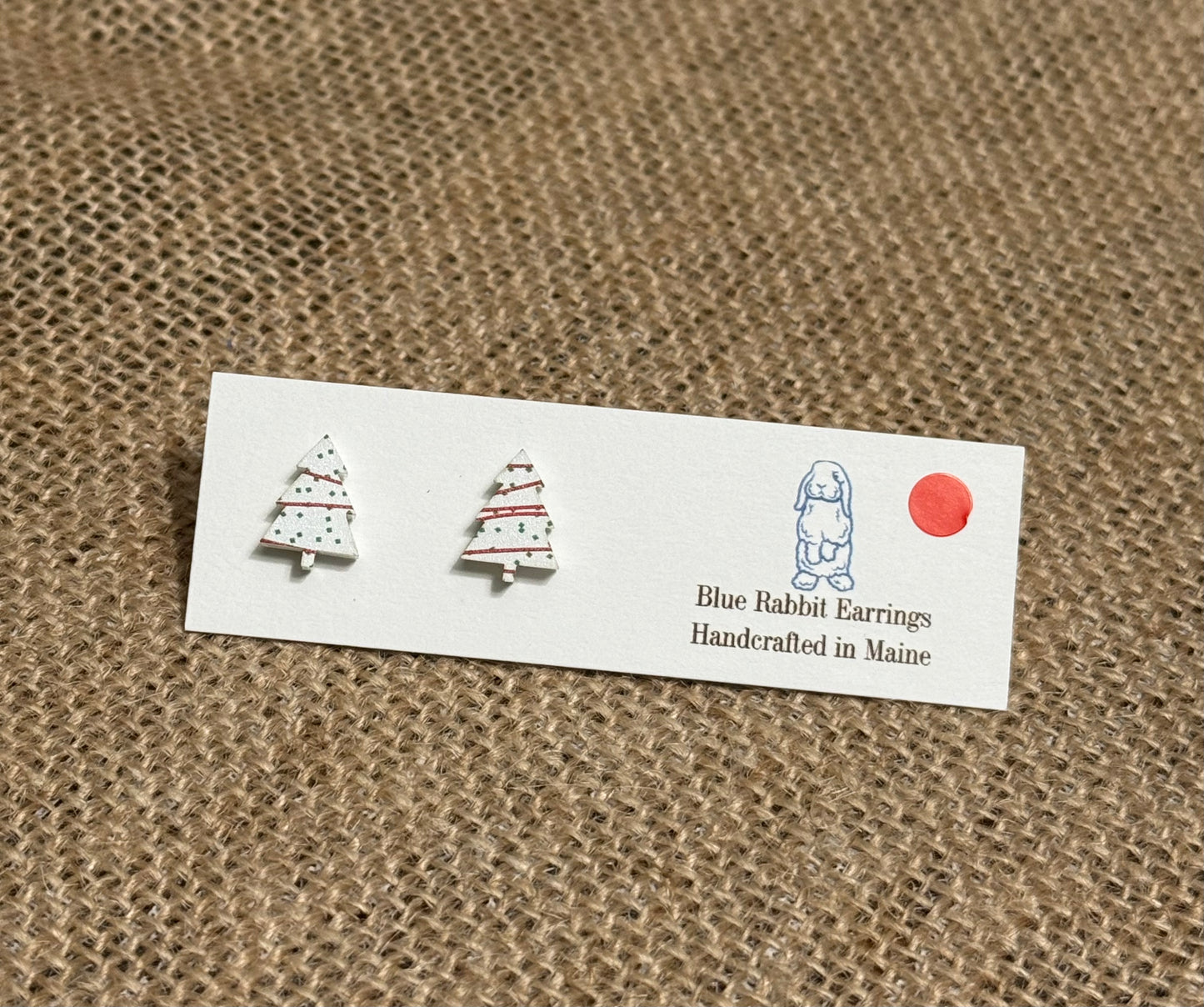 Acrylic Snack Cake Tree Studs