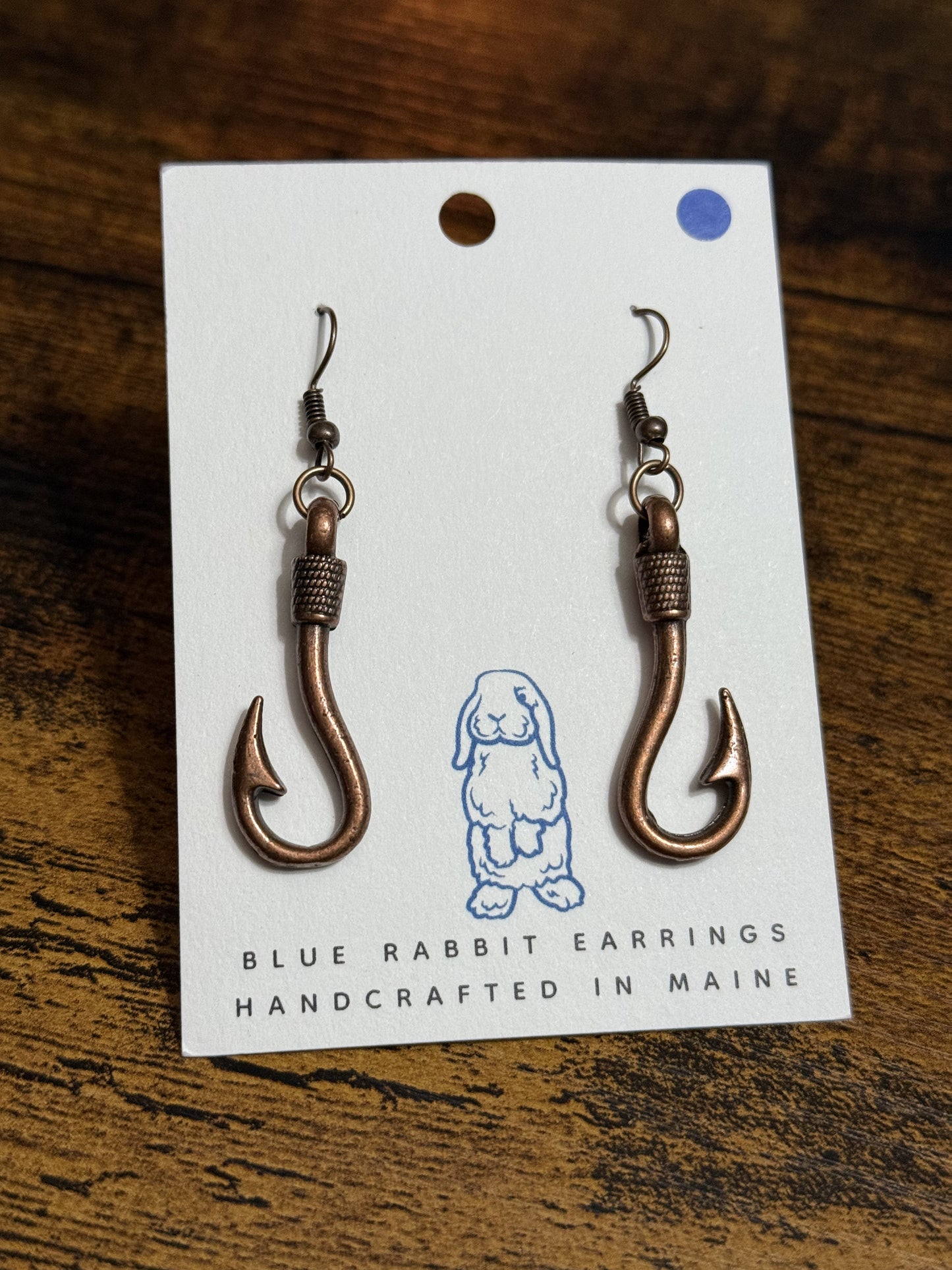 Copper Hook Earrings