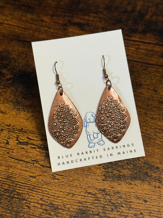 Antique Copper Earrings