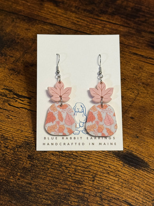 Acrylic Pastel Fall Design Earrings