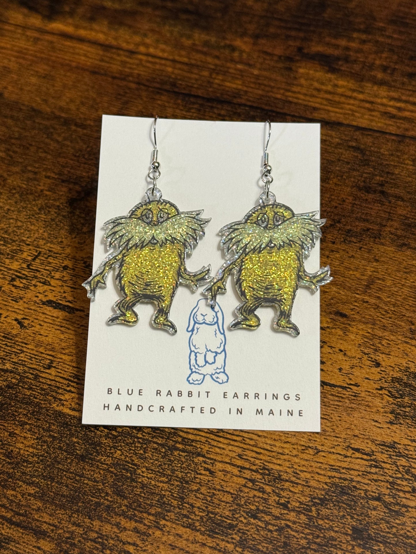 Acrylic Lorax Earrings