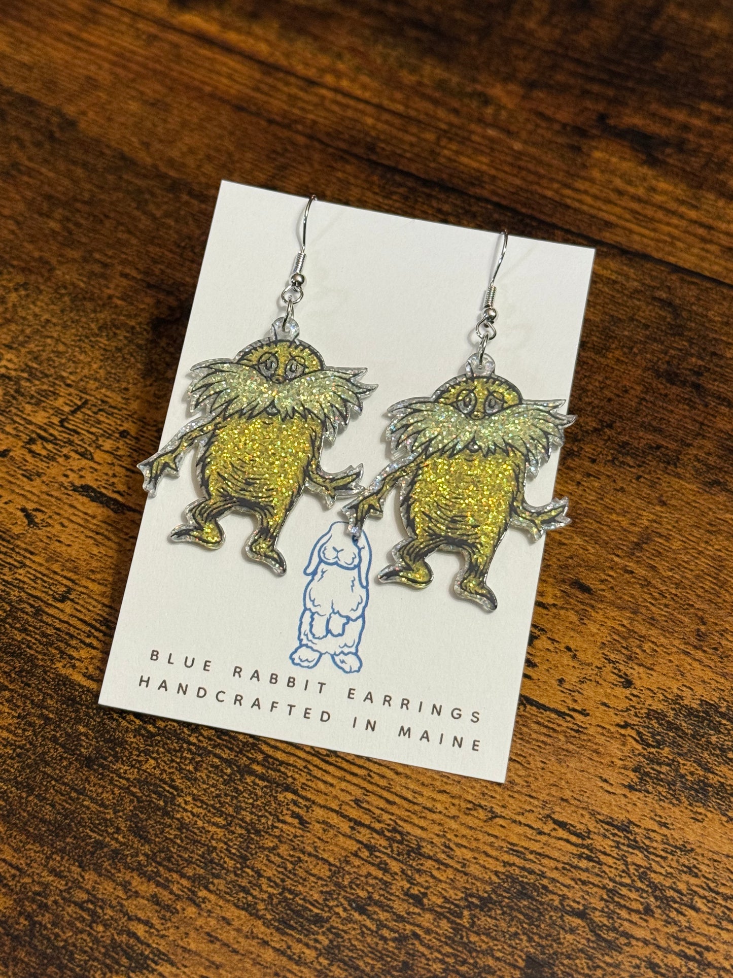 Acrylic Lorax Earrings