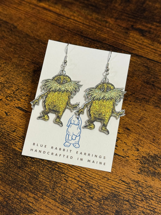 Acrylic Lorax Earrings