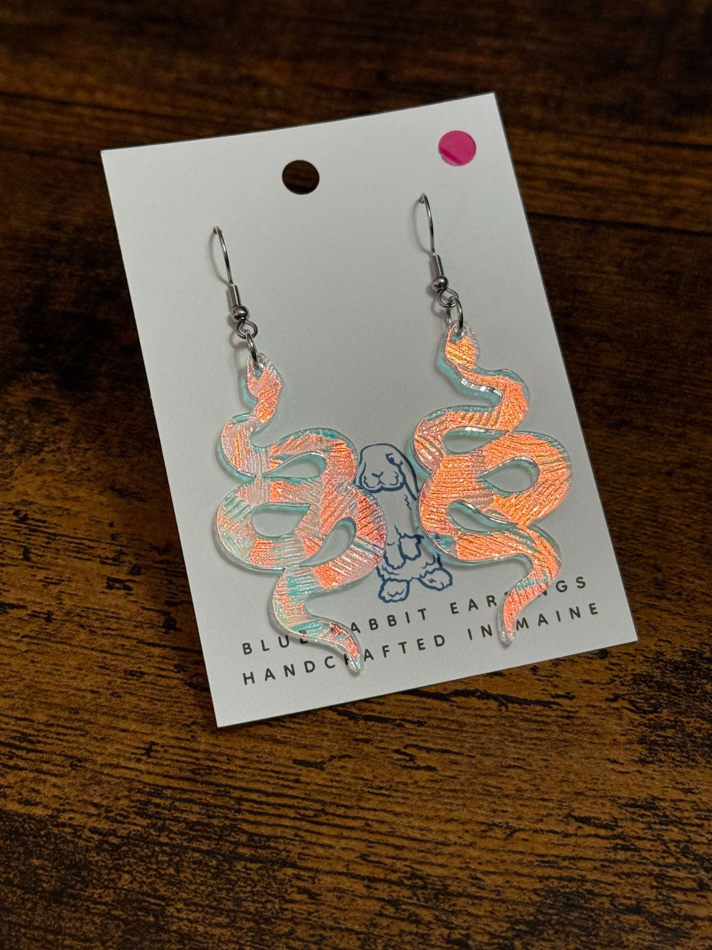 Acrylic Snake Earrings