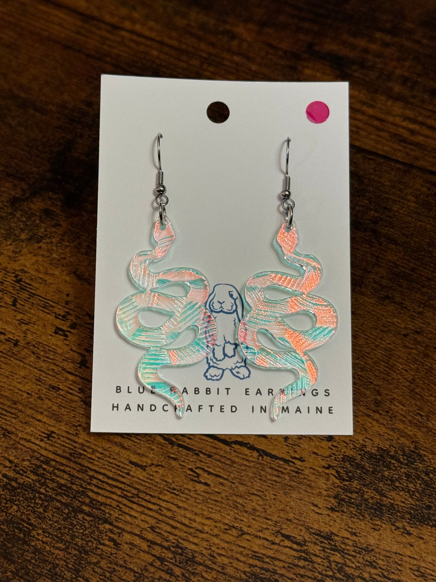 Acrylic Snake Earrings