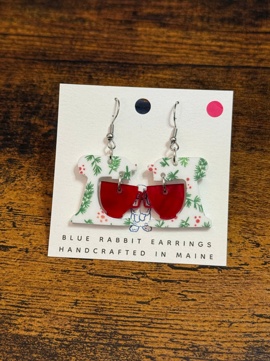 Acrylic Christmas Mixer Earrings