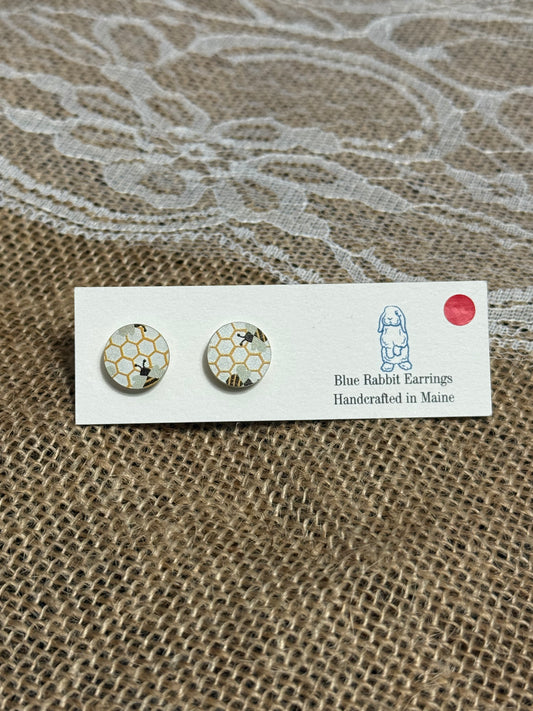 Acrylic Bee Studs