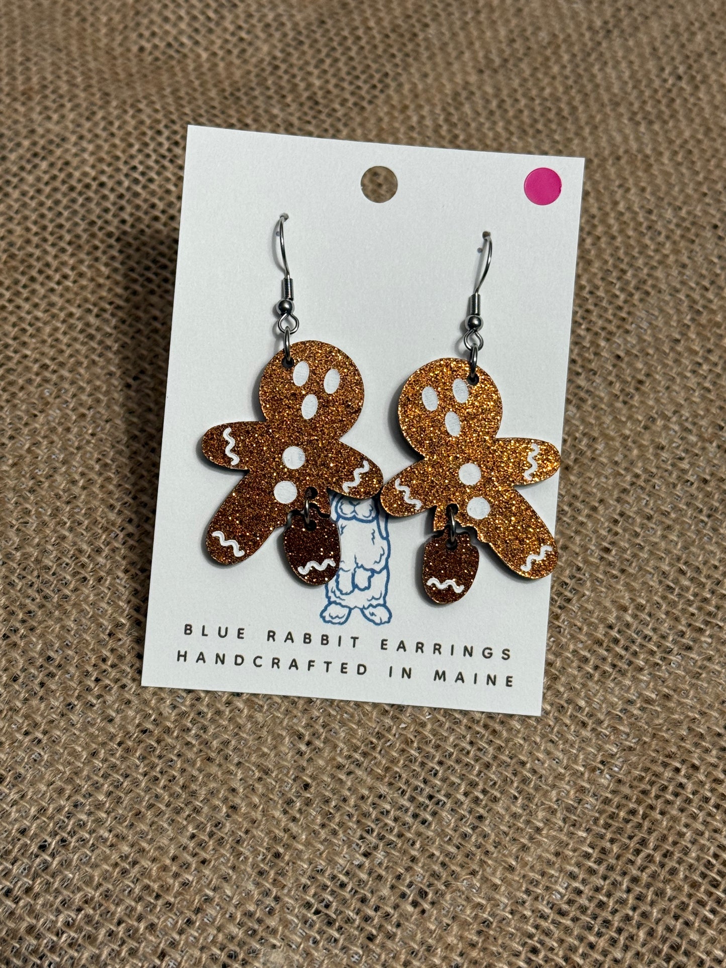 Acrylic Gingerbread Earrings