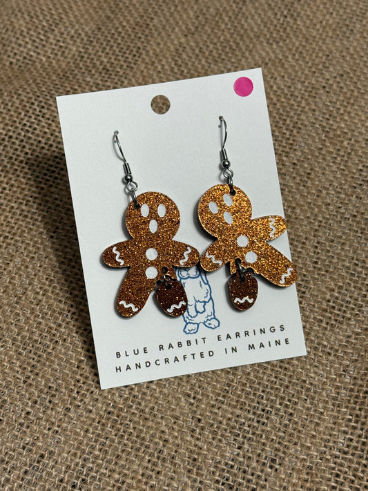 Acrylic Gingerbread Earrings