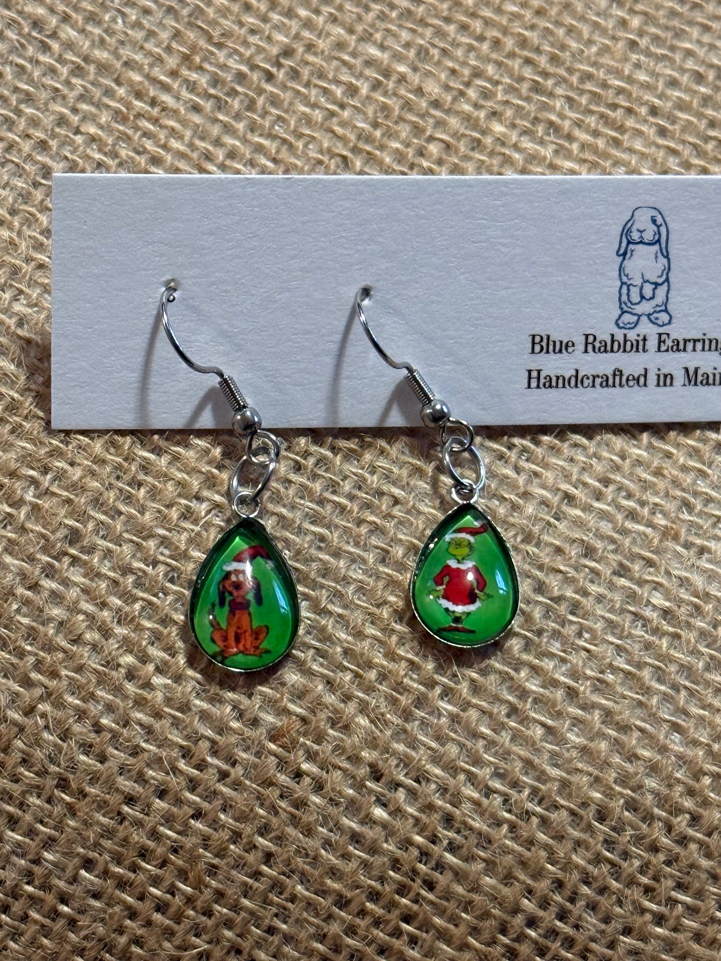 Max & Grinch Teardrop Dangles