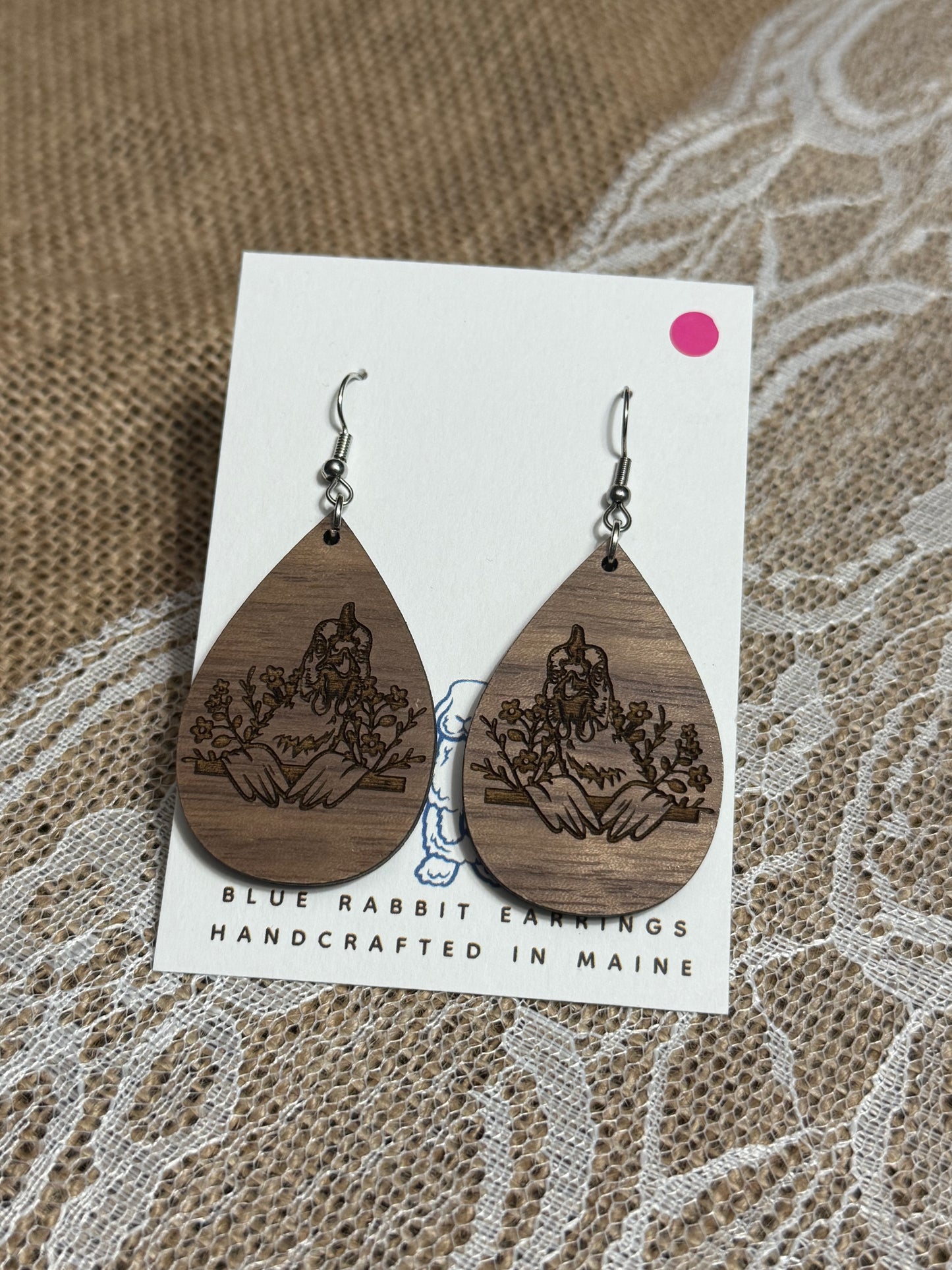 Walnut Chicken Earrings