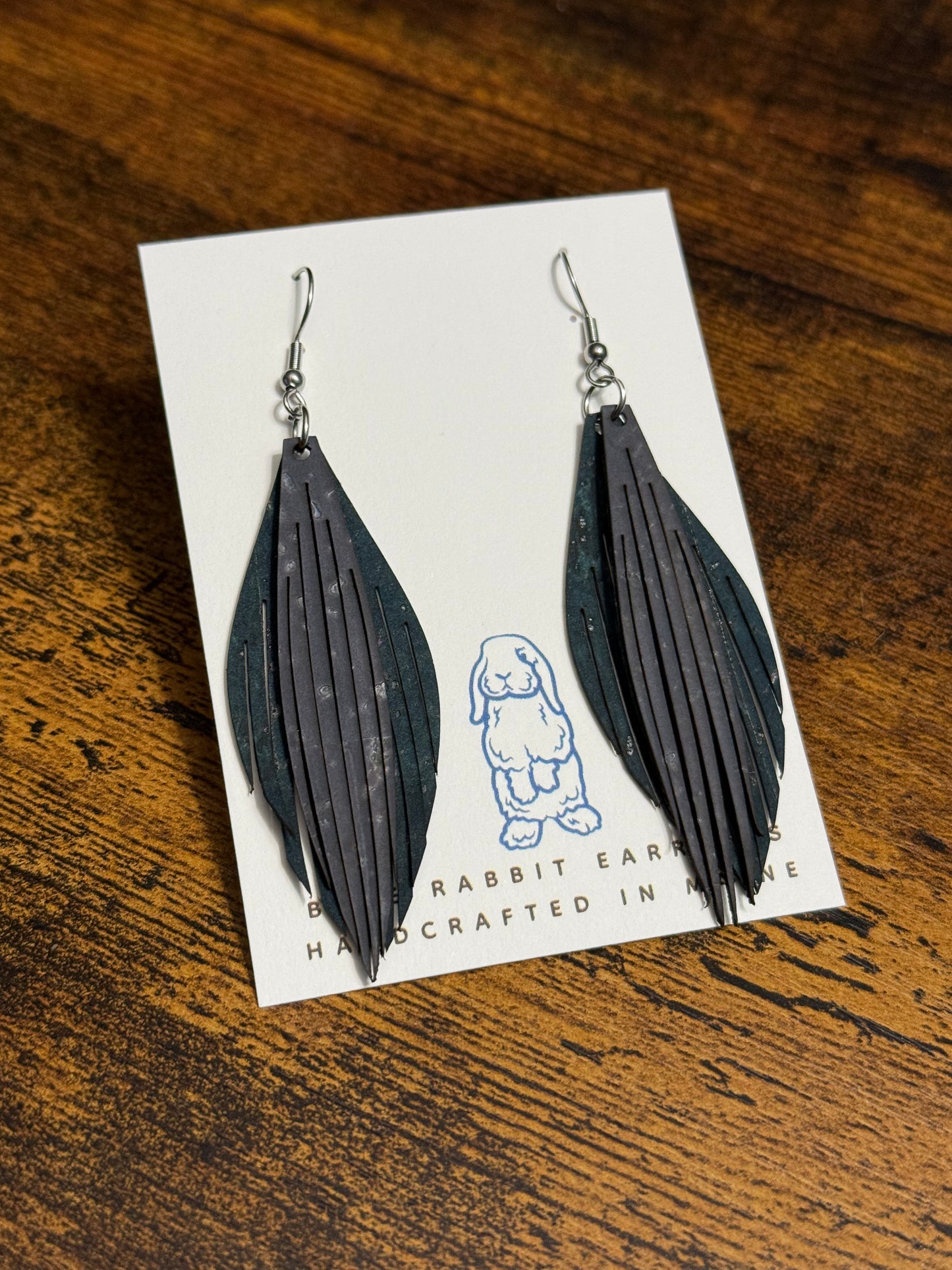 Leather Fringe Earrings