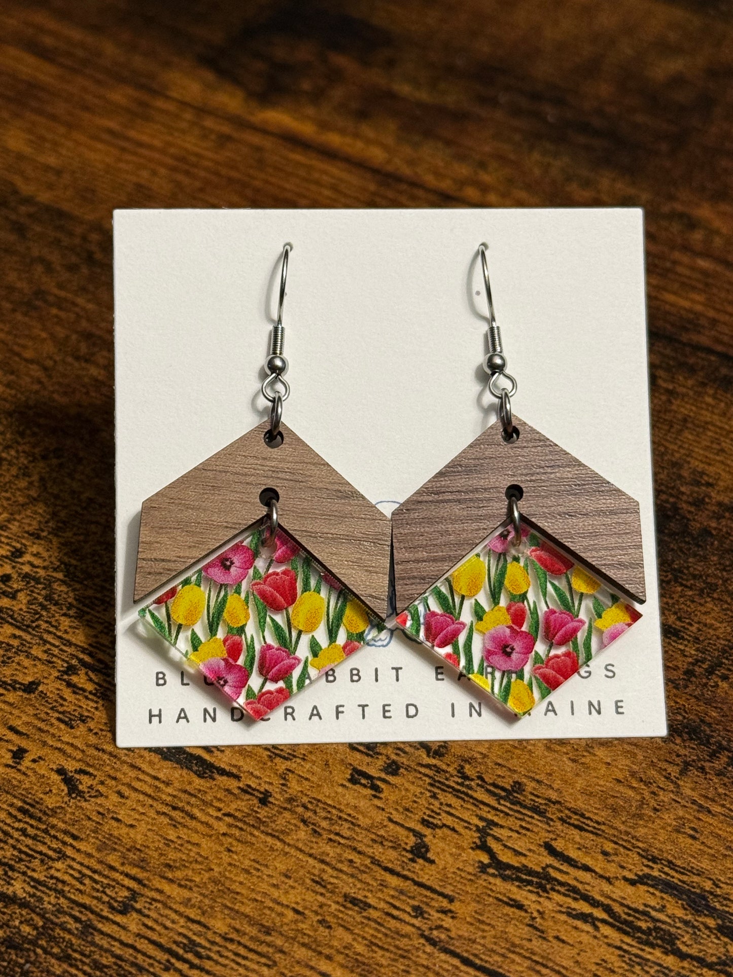 Acrylic Tulip Earrings