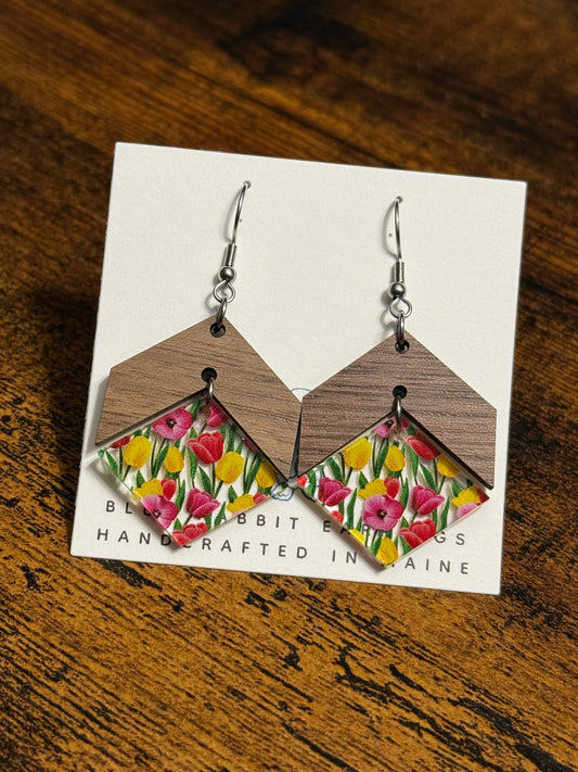Acrylic Tulip Earrings