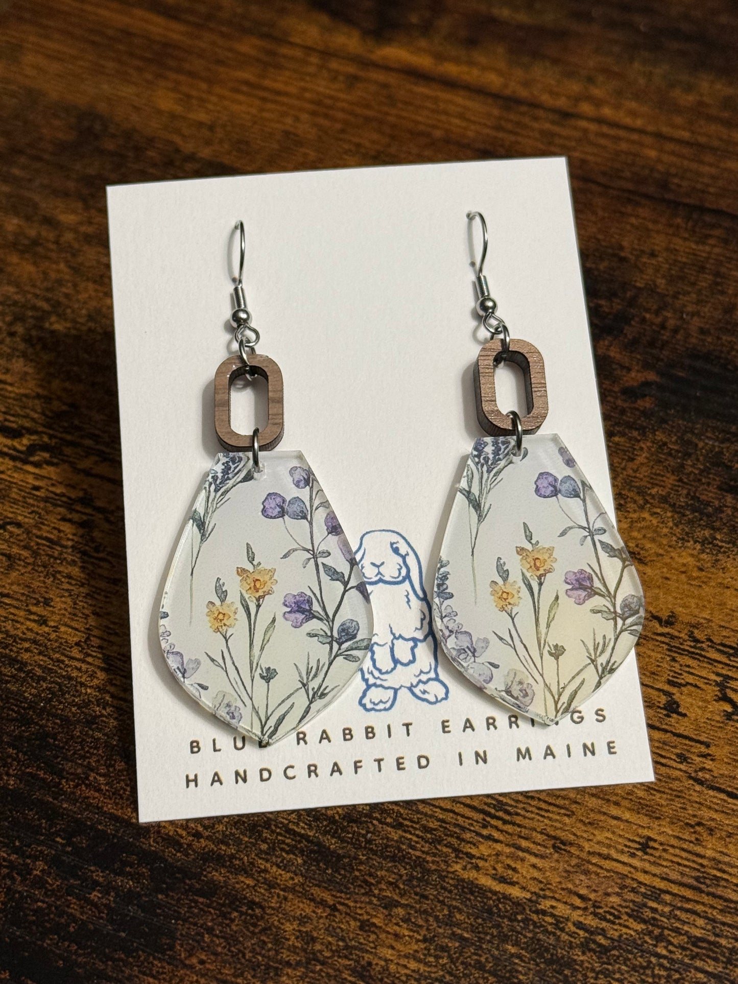Acrylic Wildflower Earrings