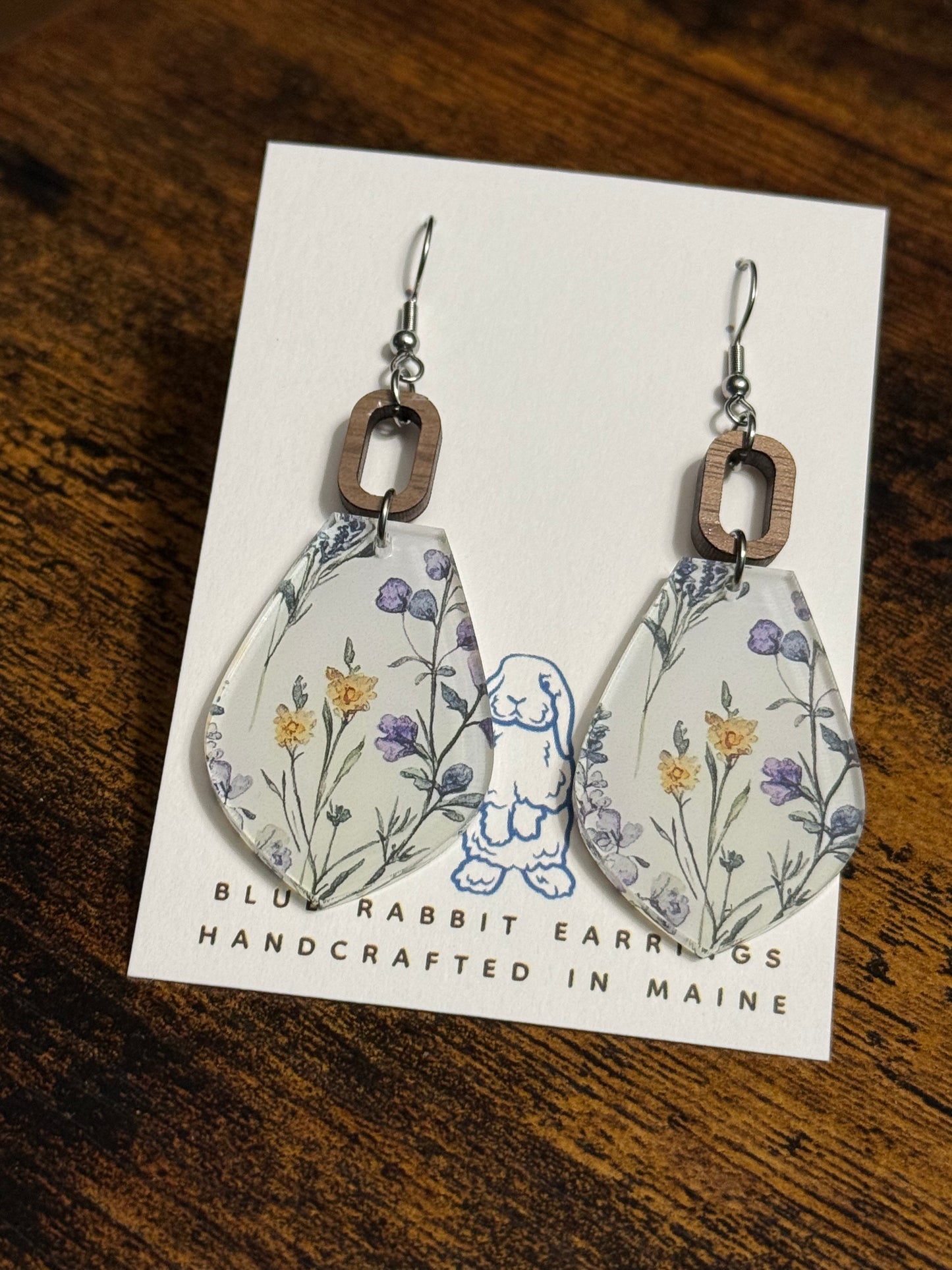 Acrylic Wildflower Earrings