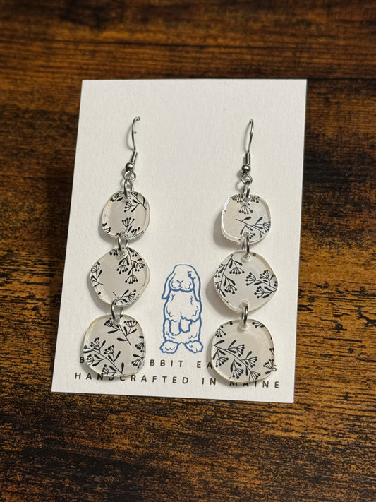 Acrylic Whisperberry pebble Earrings