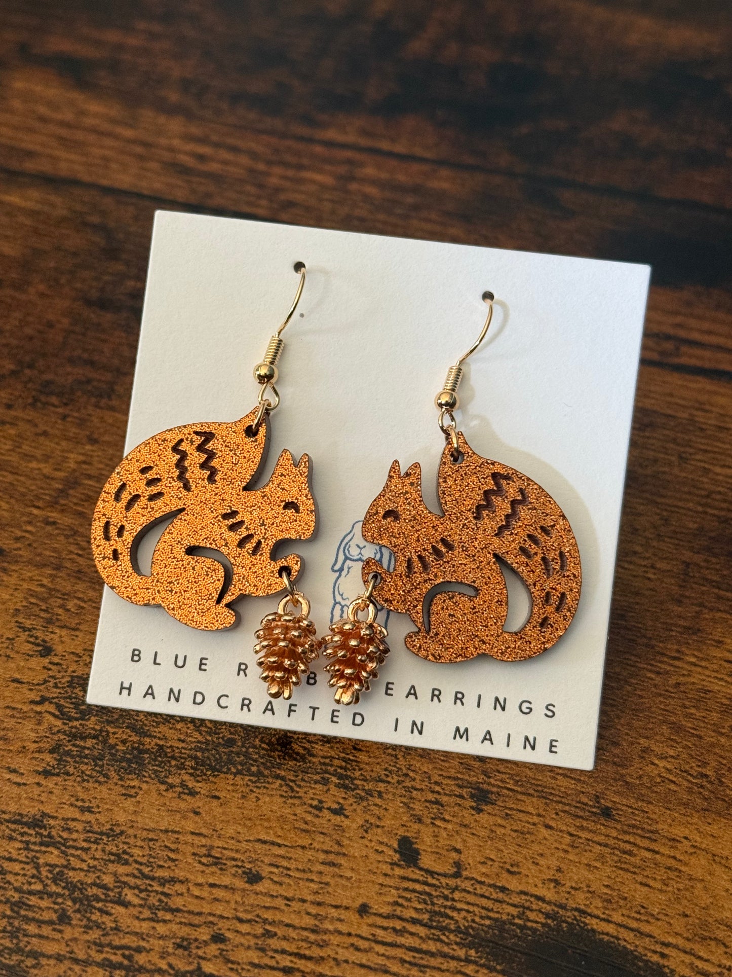 Acrylic Squirrel Earrings