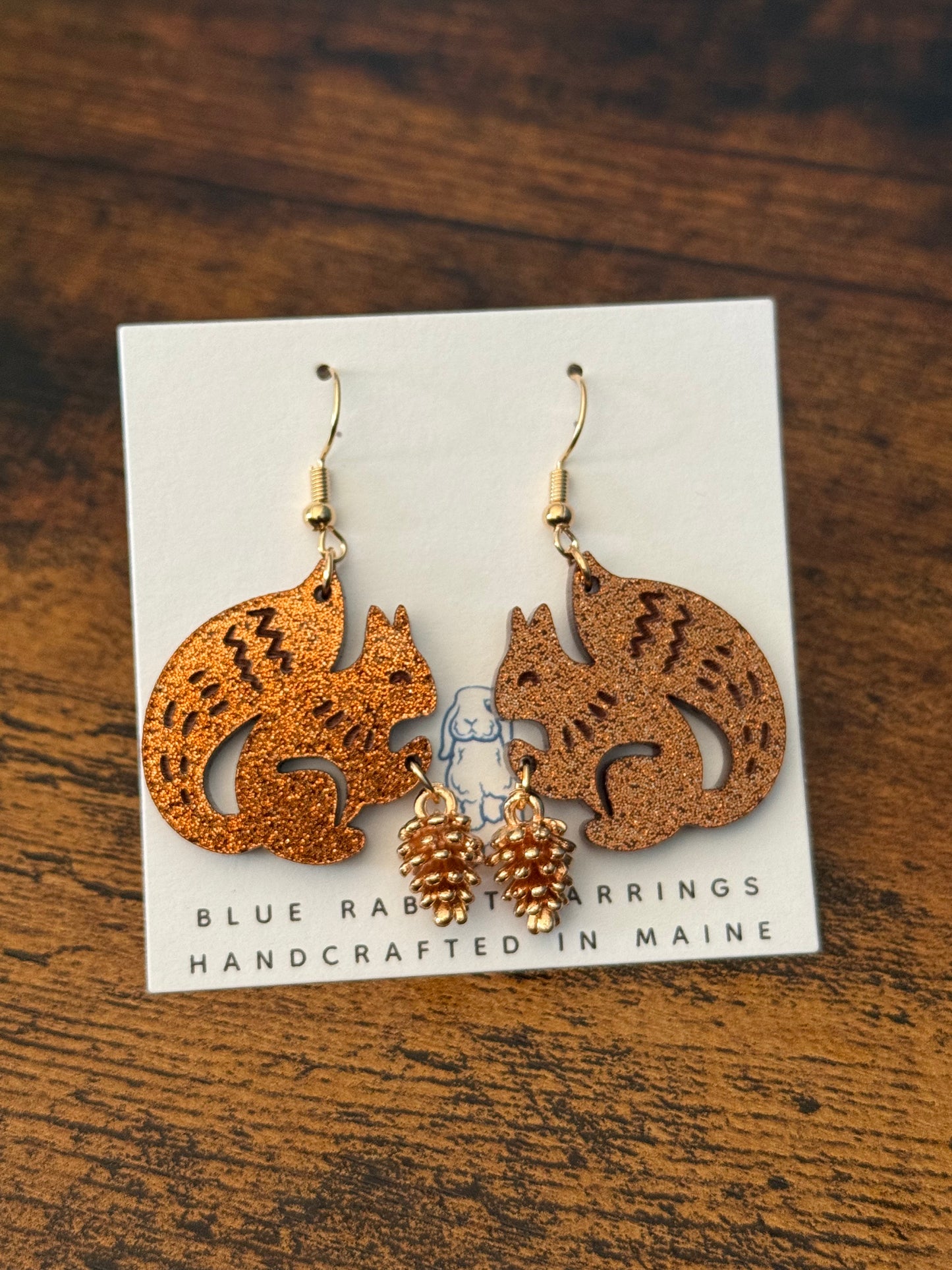 Acrylic Squirrel Earrings