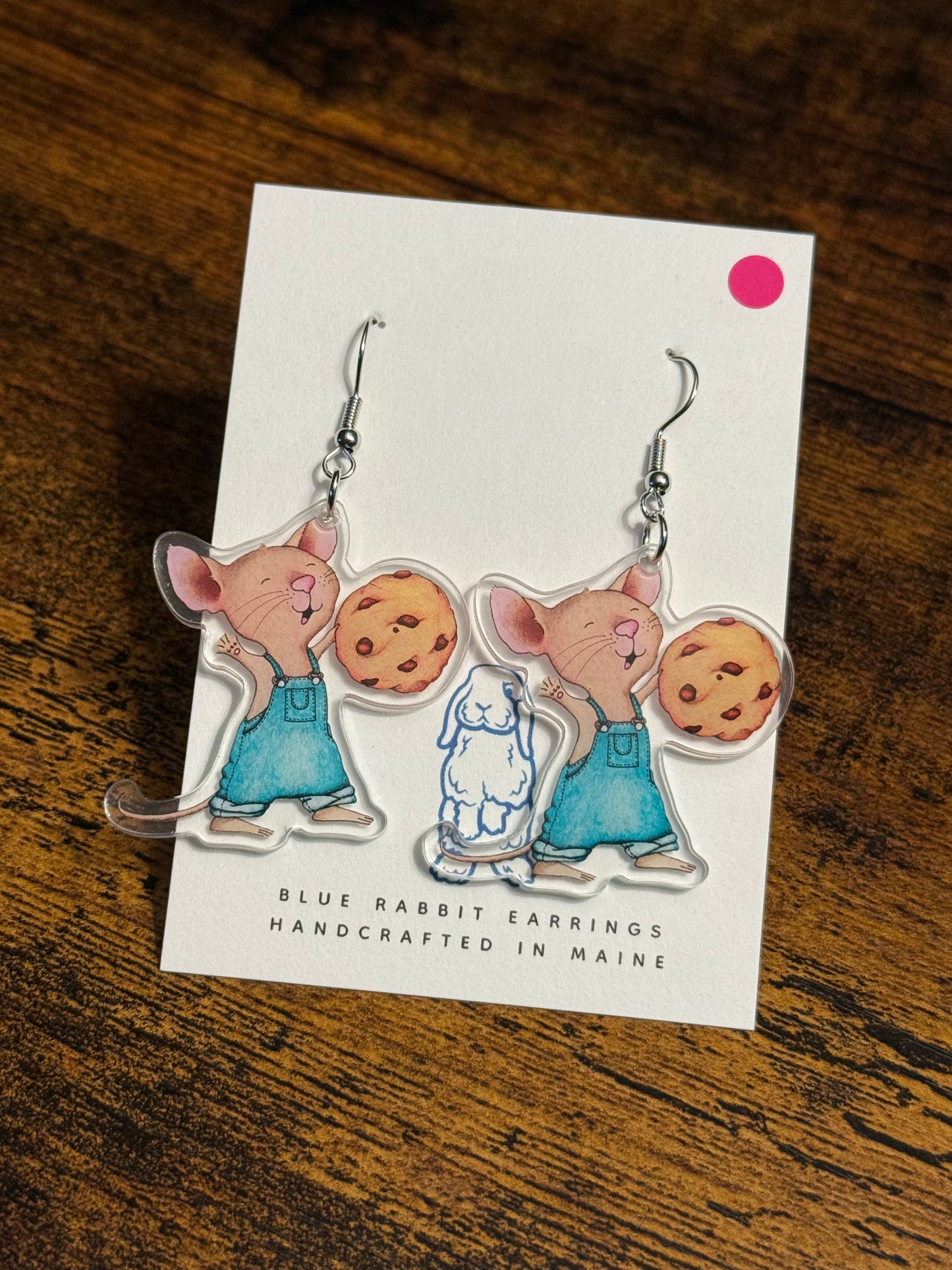 Acrylic Mouse Earrings
