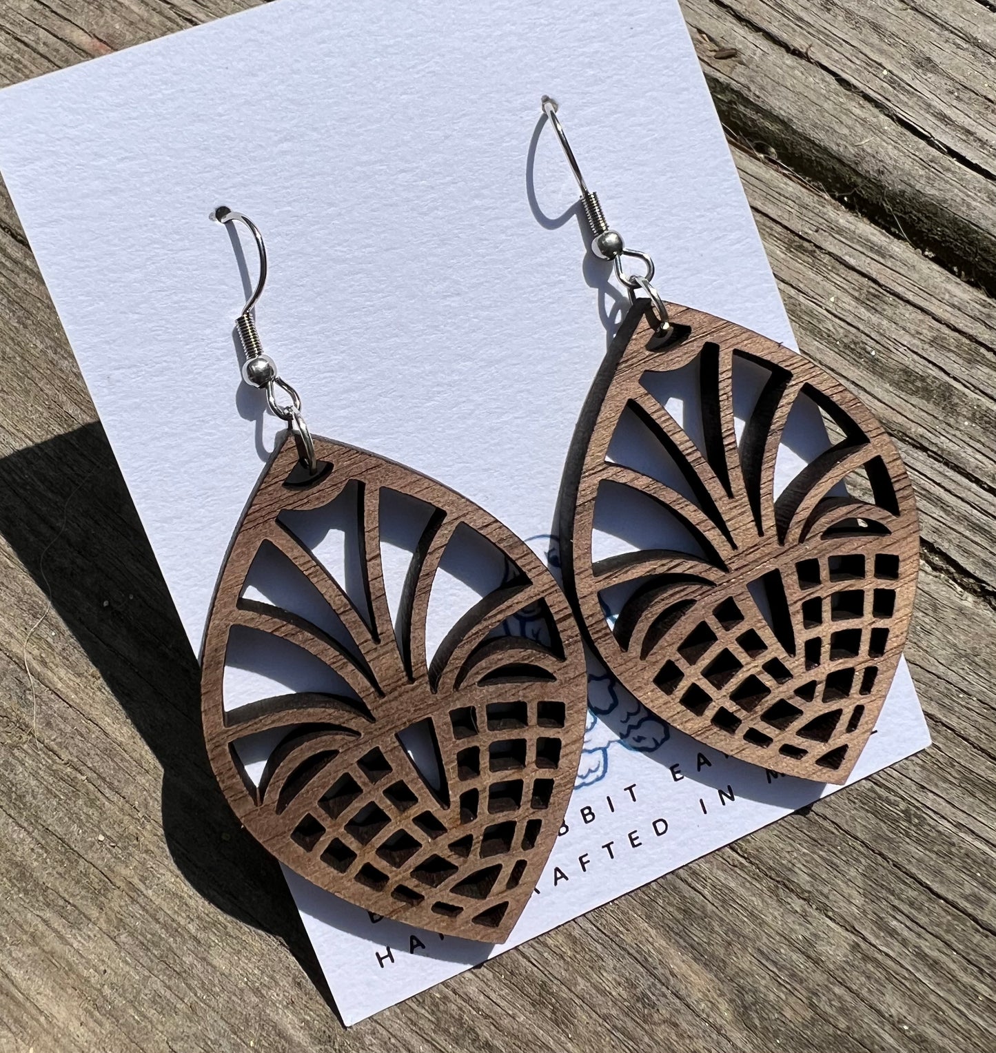 Walnut Petal Earrings